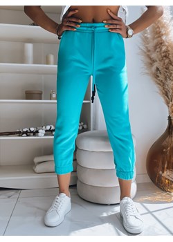 Spodnie dresowe damskie MADMAX turkusowe Dstreet UY1499 ze sklepu DSTREET.PL w kategorii Spodnie damskie - zdjęcie 171486955
