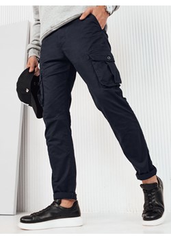 Spodnie męskie bojówki granatowe Dstreet UX4256 ze sklepu DSTREET.PL w kategorii Spodnie męskie - zdjęcie 171487097