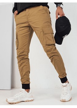 Spodnie męskie bojówki khaki Dstreet UX4176 ze sklepu DSTREET.PL w kategorii Spodnie męskie - zdjęcie 171487218