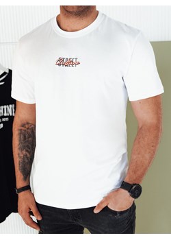 Koszulka męska z nadrukiem biała Dstreet RX5421 ze sklepu DSTREET.PL w kategorii T-shirty męskie - zdjęcie 171487225