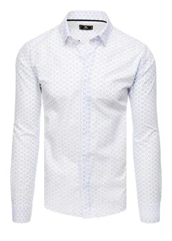 Koszula męska biała Dstreet DX2438 ze sklepu DSTREET.PL w kategorii Koszule męskie - zdjęcie 171487295