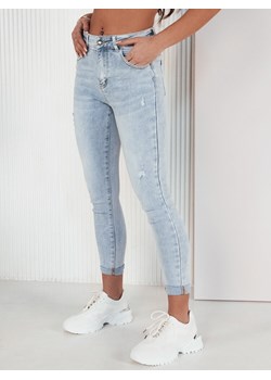Spodnie damskie jeansowe AGOST niebieskie Dstreet UY1903 ze sklepu DSTREET.PL w kategorii Jeansy damskie - zdjęcie 171487486
