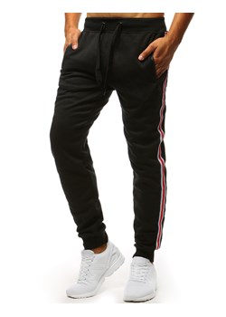 Spodnie męskie dresowe czarne Dstreet UX3622 ze sklepu DSTREET.PL w kategorii Spodnie męskie - zdjęcie 171487518