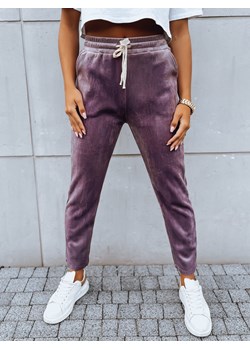Spodnie dresowe damskie ASTRO fioletowe Dstreet UY1660 ze sklepu DSTREET.PL w kategorii Spodnie damskie - zdjęcie 171487688