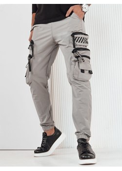 Spodnie męskie bojówki szare Dstreet UX4159 ze sklepu DSTREET.PL w kategorii Spodnie męskie - zdjęcie 171487707