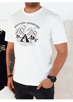 Koszulka męska z nadrukiem biała Dstreet RX5412 ze sklepu DSTREET.PL w kategorii T-shirty męskie - zdjęcie 171488057