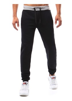 Spodnie męskie dresowe czarne Dstreet UX2213 ze sklepu DSTREET.PL w kategorii Spodnie męskie - zdjęcie 171488076