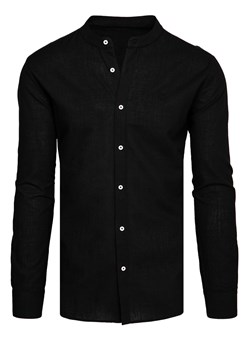 Koszula męska czarna Dstreet DX2571 ze sklepu DSTREET.PL w kategorii Koszule męskie - zdjęcie 171488187