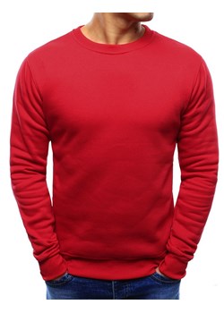 Bluza męska gładka czerwona Dstreet BX3867 ze sklepu DSTREET.PL w kategorii Bluzy męskie - zdjęcie 171488197