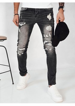 Spodnie męskie jeansowe ciemnoszare Dstreet UX4152 ze sklepu DSTREET.PL w kategorii Jeansy męskie - zdjęcie 171488278