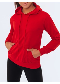 Bluza damska dresowa LARA II czerwona Dstreet BY0976 ze sklepu DSTREET.PL w kategorii Bluzy damskie - zdjęcie 171488519