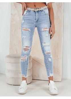 Spodnie damskie jeansowe NIZAS niebieskie Dstreet UY1925 ze sklepu DSTREET.PL w kategorii Jeansy damskie - zdjęcie 171488586