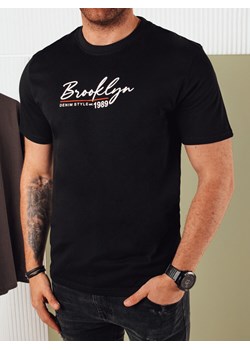 Koszulka męska z nadrukiem czarna Dstreet RX5403 ze sklepu DSTREET.PL w kategorii T-shirty męskie - zdjęcie 171488938