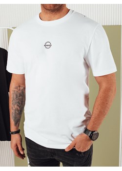 Koszulka męska z nadrukiem biała Dstreet RX5457 ze sklepu DSTREET.PL w kategorii T-shirty męskie - zdjęcie 171489057