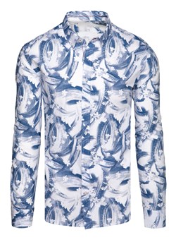 Koszula męska błękitna Dstreet DX2572 ze sklepu DSTREET.PL w kategorii Koszule męskie - zdjęcie 171489165