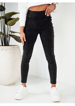 Spodnie damskie dresowe EASY czarne Dstreet UY1799 ze sklepu DSTREET.PL w kategorii Spodnie damskie - zdjęcie 171489498