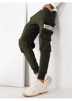 Spodnie męskie bojówki zielone Dstreet UX4171 ze sklepu DSTREET.PL w kategorii Spodnie męskie - zdjęcie 171489775