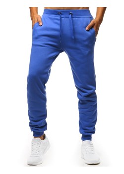 Spodnie męskie dresowe niebieskie Dstreet UX2710 ze sklepu DSTREET.PL w kategorii Spodnie męskie - zdjęcie 171490255