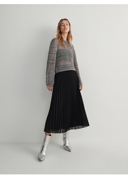 Reserved - Spódnica z metalicznym efektem - czarny ze sklepu Reserved w kategorii Spódnice - zdjęcie 171493599