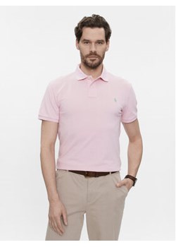 Polo Ralph Lauren Polo 710536856406 Różowy Slim Fit ze sklepu MODIVO w kategorii T-shirty męskie - zdjęcie 171495679