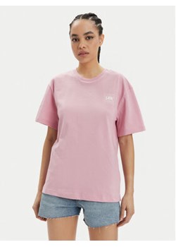 Lee T-Shirt 112350207 Różowy Relaxed Fit ze sklepu MODIVO w kategorii Bluzki damskie - zdjęcie 171496167