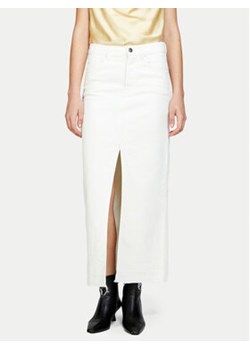Sisley Spódnica jeansowa 4TLALE03I Biały Regular Fit ze sklepu MODIVO w kategorii Spódnice - zdjęcie 171496175