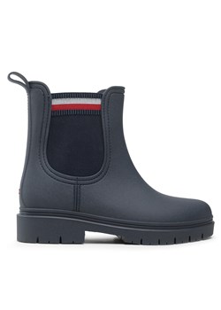 Kalosze Tommy Hilfiger Rain Boot Ankle Elastic FW0FW06774 Desert Sky DW5 ze sklepu eobuwie.pl w kategorii Kalosze damskie - zdjęcie 171496518