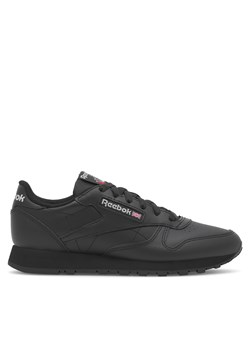 Sneakersy Reebok Classic Leather 100008497 Czarny ze sklepu eobuwie.pl w kategorii Buty sportowe damskie - zdjęcie 171497238