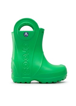 Kalosze Crocs Handle It Rain Boot Kids 12803 Zielony ze sklepu eobuwie.pl w kategorii Kalosze dziecięce - zdjęcie 171498156