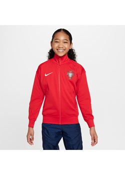 Dzianinowa kurtka piłkarska dla dużych dzieci Portugalia Academy Pro - Czerwony ze sklepu Nike poland w kategorii Kurtki chłopięce - zdjęcie 171502328