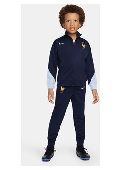 Dres piłkarski z dzianiny dla małych dzieci Nike Dri-FIT FFF Strike - Niebieski ze sklepu Nike poland w kategorii Dresy chłopięce - zdjęcie 171502337