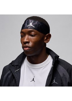 Opaska na głowę z nadrukiem Jordan Fury - Czerń ze sklepu Nike poland w kategorii Dodatki męskie - zdjęcie 171502358