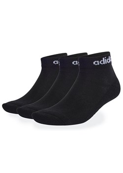 Skarpety adidas Sportswear Think Linear Ankle Socks 3Pairs IC1305 - czarne ze sklepu streetstyle24.pl w kategorii Skarpetki męskie - zdjęcie 171502685