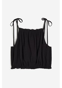 H & M - Top z wiązanymi ramiączkami - Czarny ze sklepu H&M w kategorii Bluzki damskie - zdjęcie 171502777