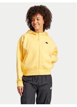 adidas Bluza Z.N.E. IS3940 Żółty Loose Fit ze sklepu MODIVO w kategorii Bluzy damskie - zdjęcie 171503916