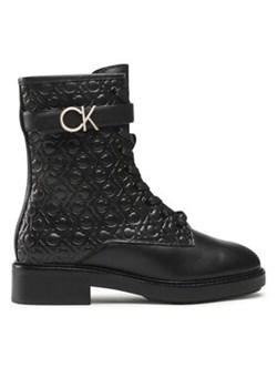 Calvin Klein Botki Combat Boot HW0HW01525 Czarny ze sklepu MODIVO w kategorii Botki - zdjęcie 171504155