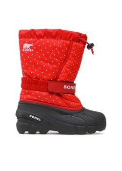 Sorel Śniegowce Youth Flurry™ Print NY3503-646 Czerwony ze sklepu MODIVO w kategorii Buty zimowe dziecięce - zdjęcie 171504516