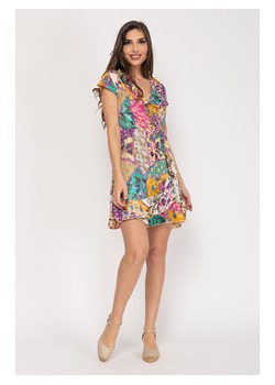 Peace &amp; Love Sukienka w kolorze fioletowym ze wzorem ze sklepu Limango Polska w kategorii Sukienki - zdjęcie 171504709