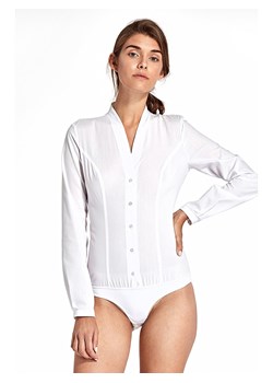 Nife Bluzka-body w kolorze białym ze sklepu Limango Polska w kategorii Koszule damskie - zdjęcie 171505279
