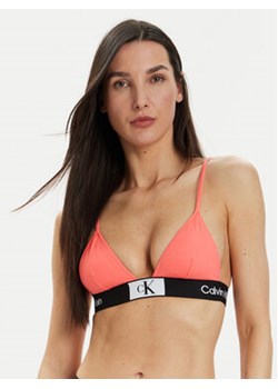 Calvin Klein Swimwear Góra od bikini KW0KW02451 Różowy ze sklepu MODIVO w kategorii Stroje kąpielowe - zdjęcie 171506928