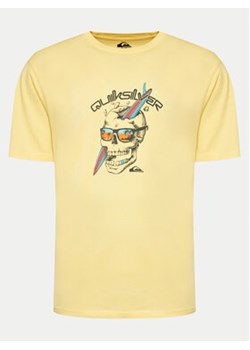 Quiksilver T-Shirt One Last Surf EQYZT07674 Żółty Regular Fit ze sklepu MODIVO w kategorii T-shirty męskie - zdjęcie 171507136