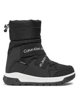 Calvin Klein Jeans Śniegowce V3X5-80755-1485 M Czarny ze sklepu MODIVO w kategorii Buty zimowe dziecięce - zdjęcie 171508647