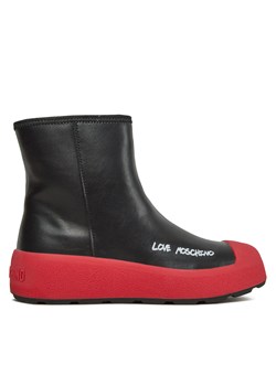 Botki LOVE MOSCHINO JA15815H0HIA000B Nero/Rosso ze sklepu eobuwie.pl w kategorii Botki - zdjęcie 171510076