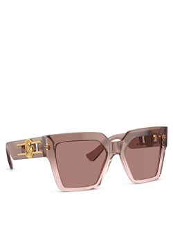 Okulary przeciwsłoneczne Versace 0VE4458 Brown Transparent 543573 ze sklepu eobuwie.pl w kategorii Okulary przeciwsłoneczne damskie - zdjęcie 171511026