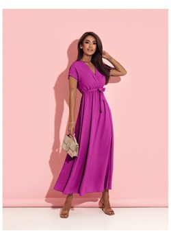 Elegancka sukienka maxi z paskiem ALIDA - fioletowa ze sklepu magmac.pl w kategorii Sukienki - zdjęcie 171512725