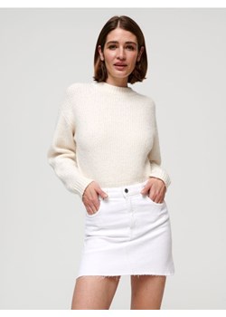 Sinsay - Spódnica jeansowa mini - biały ze sklepu Sinsay w kategorii Spódnice - zdjęcie 171513435