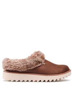 Kapcie Skechers BOBS Winter Rock 113423/BRN Brown ze sklepu eobuwie.pl w kategorii Kapcie damskie - zdjęcie 171515256