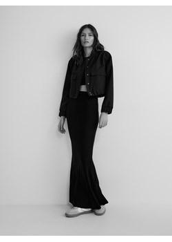 Reserved - Dzianinowa spódnica z wiskozy - czarny ze sklepu Reserved w kategorii Spódnice - zdjęcie 171515886