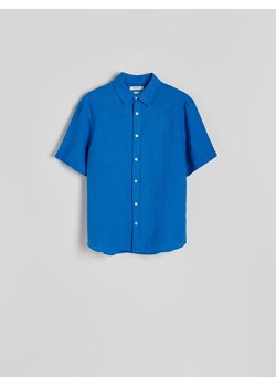 Reserved - Lniana koszula comfort fit - niebieski ze sklepu Reserved w kategorii Koszule męskie - zdjęcie 171516015