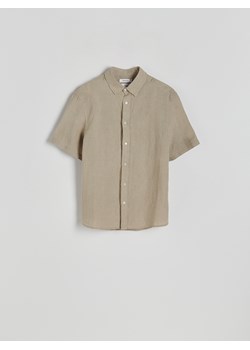 Reserved - Lniana koszula comfort fit - zielony ze sklepu Reserved w kategorii Koszule męskie - zdjęcie 171516017